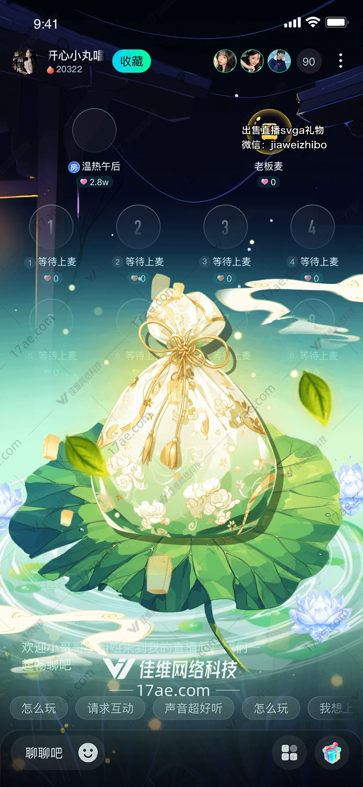 莲花宝袋图