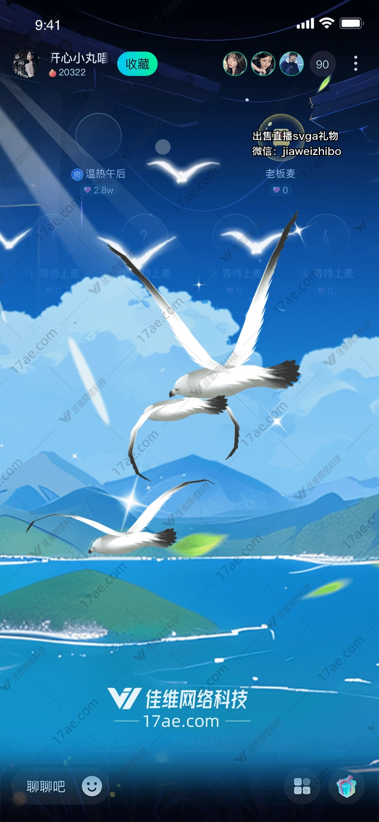 翱翔的海鸥