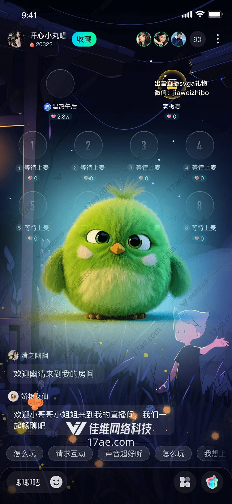 绿羽小萌鸟点亮直播间的温暖之光 绿羽小萌鸟点亮直播间的温暖之光