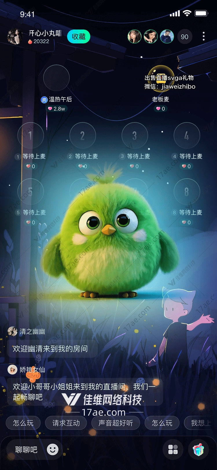 绿羽小萌鸟点亮直播间的温暖之光 绿羽小萌鸟点亮直播间的温暖之光