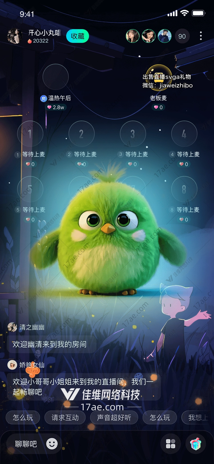 绿羽小萌鸟点亮直播间的温暖之光 绿羽小萌鸟点亮直播间的温暖之光